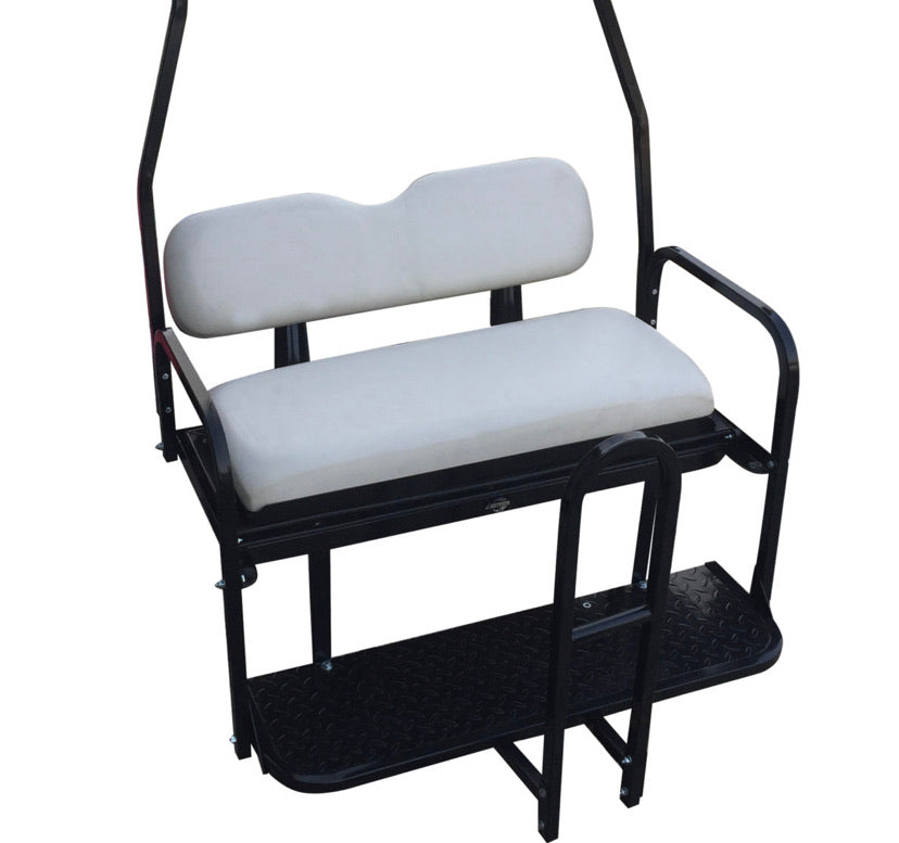 Club Car DS- Rear Flip Seat Kit. GREAT GOLF CART BACKSEAT (Club Car DS 2000-2013)